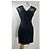 Autre Marque Schwarzes Lammleder Kleid - Ansicht 3