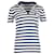 Dolce & Gabbana Striped T-Shirt in Navy Blue Silk  ref.989079