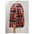 Jupe midi Yves Saint Laurent en coton Multicolore  - vue 3