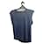 Isabel Marant Zilyae Merino manga curta sob a camisa (tamanho xs) Azul marinho Algodão  ref.989204