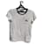 Alexander McQueen T-shirt à manches courtes à rayures Coton Blanc  ref.989208