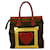 MOSCHINO Redwall 1990s „Art is Love“ Vintage mehrfarbige Handtasche mit Herznieten Mehrfarben Leder  ref.989283