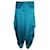 Alexander McQueen Vintage Ballonhose aus blaugrüner Seide  ref.989311