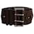 Emilio Pucci Cinturón ancho trenzado con hebilla en cuero marrón Castaño  ref.989325