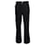 Autre Marque Mr. P Boot-Cut Trousers in Black Cotton Corduroy  ref.989332