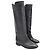 Isabel Marant Bottines Chess en Cuir Noir - vue 4