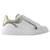 Übergroße Sneakers – Alexander Mcqueen – Leder – Weiß/Vanille  ref.989372
