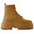 Dolce & Gabbana Lace-up boots - Dolce&Gabbana - Leather - Camel Brown  ref.989382