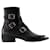 Punk Ankle Boots - Alexander Mcqueen - Leather - Black/silver  ref.989395