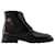 Laced Ankle Boots - Alexander Mcqueen - Leather - Black  ref.989418