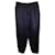 Pantalones de chándal con cordón y borlas en la cintura elástica de Saint Laurent en seda negra Negro  ref.989435