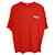 Camiseta con logo de campaña política de Balenciaga en algodón rojo Roja  ref.989439