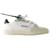 5.0 Sneakers – Off White – Leder – Weiß/Schwarze Farbe  ref.989451