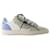 Off White 5.0 Sneakers Off Court - Bianco Sporco - Pelle - Azzurro Blu  ref.989484