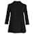 Dolce & Gabbana Abrigo corto con botonadura forrada en negro Lana Vergine  ref.989532
