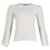 Max Mara Ruffled Sleeve Sweater in White Cotton  ref.989570