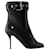 High-heeled ankle boots - Alexander Mcqueen - Leather - Black/silver  ref.989657