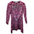 Alberta Ferretti Save Me Maglione lavorato a maglia con stampa leopardata in lana vergine rosa  ref.989664