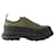 Tread Slick Sneakers - Alexander Mcqueen - Canvas - Khaki Green Cloth  ref.989673