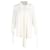 Camisa con lazo en el coño de Alexander McQueen en seda color crema Blanco Crudo  ref.989681