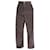 Pantalones rectos de talle alto de algodón marrón The Row Castaño  ref.989741