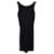 Robe mi-longue sans manches Giorgio Armani en polyester noir  ref.989763