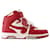 Out Of Office Mid Top Sneakers - Off White - Leather - White/Red  ref.989836