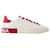 Dolce & Gabbana Portofino Sneakers – Dolce&Gabbana – Leder – Weiß/rot  ref.989838