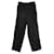 Pantalones de pierna recta Prada Linea Rossa en nailon de algodón negro  ref.989845
