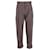 Hermès Pantalones plisados a medida Hermes en algodón marrón Castaño  ref.989914