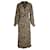 Ganni Zebra Print Midi Wrap Dress in Beige and Black Viscose Cellulose fibre  ref.989919