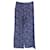 Autre Marque Saloni Wide Leg Trousers in Blue Silk   ref.989964