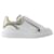 Übergroße Sneakers – Alexander Mcqueen – Leder – Weiß/Vanille  ref.989984