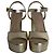 Stuart Weitzmann Ryder 95 Sandali con plateau in pelle dorata - vista 2