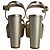 Stuart Weitzmann Ryder 95 Sandali con plateau in pelle dorata - vista 4
