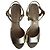Stuart Weitzmann Ryder 95 Sandali con plateau in pelle dorata - vista 5