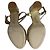 Stuart Weitzmann Ryder 95 Sandali con plateau in pelle dorata - vista 6