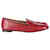 Aquazzura Aquazurra-Loafer aus rotem Leder mit Krokodileffekt  ref.990019