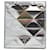 Portafoglio Prada con placca logo a pannello triangolare in pelle argento Metallico  ref.990048