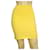 NTW BALMAIN Minifalda amarilla ajustada a la cadera elástica por encima de la rodilla Sz 36 Amarillo Viscosa  ref.990322