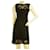 Philosophy di Alberta Ferretti Mini-robe débardeur en dentelle de laine noire sans manches 40  ref.990333