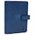 LOUIS VUITTON Epi Agenda MM Tagesplaner Cover Blau R20055 LV Auth 47237 Leder  ref.990440