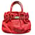 Lanvin Handbags Red Silver hardware Leather  ref.990608