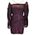 Roland Mouret Claret / Black Meedstead Blossom Fils Coupe Mini Dress Silk  ref.990822