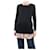 Red Valentino Black knitted shirt dress - size S Wool  ref.991062