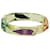CHANEL CC Logo Bangle Bracelet In Clear Resin & multicolor hexagonal cuff Multiple colors  ref.991114