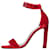 Saint Laurent Sandália de salto vermelho Grace em veludo - tamanho UE 38  ref.991283
