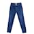 Chanel rare 2021 Logo Embossed Jeans Blue Denim  ref.991365