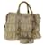 PRADA Hand Bag Nylon Leather 2way Beige Auth 47375  ref.991393