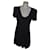 Pinko Mini vestido Negro Viscosa  ref.991531